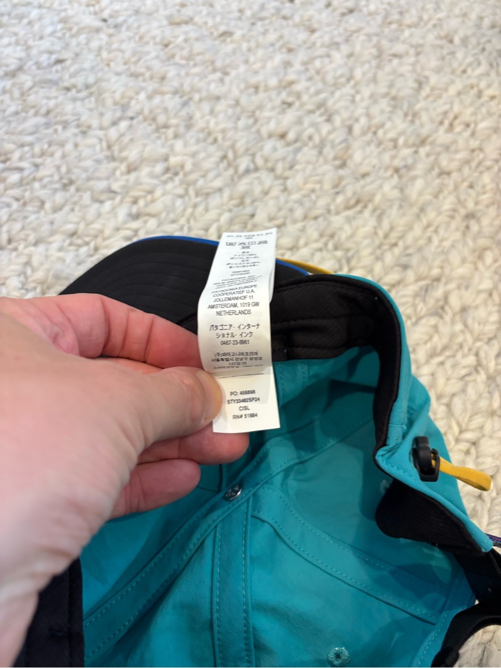 Patagonia Teal and Blue hat Merganzer 33482 recent and mint - Picture 4 of 4